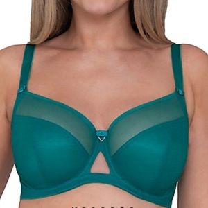 NWT Curvy Kate Victory Balcony Bra In Teal size 30DD